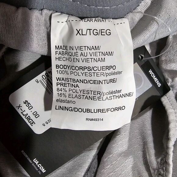 Seton Hall Pirates Under Armour UA WOMENS SIZE XL Running Shorts Gray - Picture 8 of 12